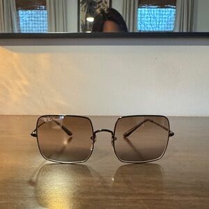 Ray-Ban Gradient Brown Square Sunglasses